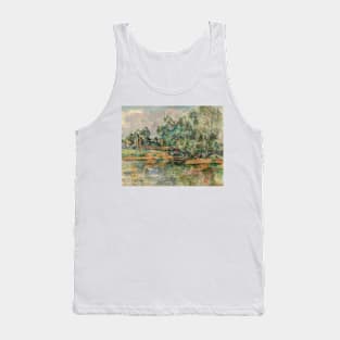 Riverbank by Paul Cezanne Tank Top